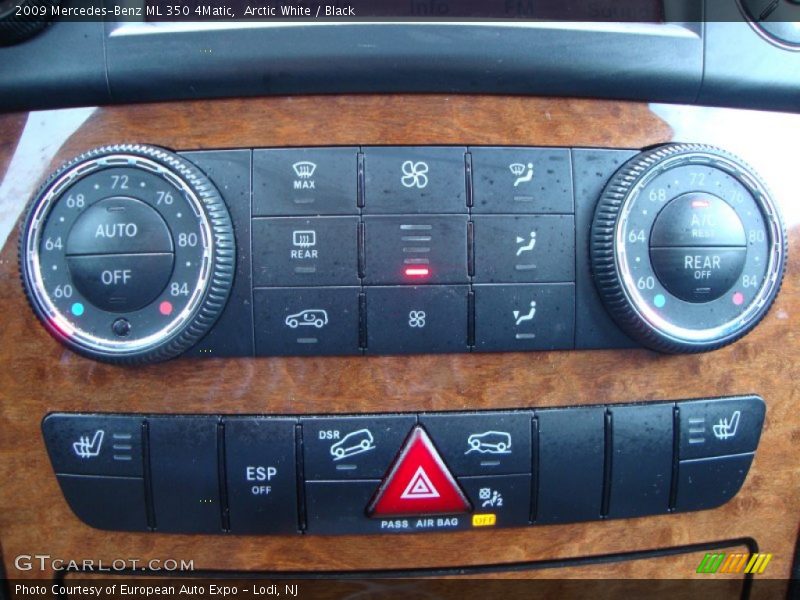 Arctic White / Black 2009 Mercedes-Benz ML 350 4Matic