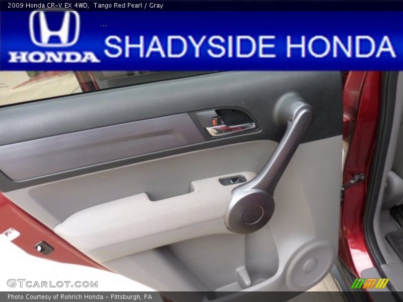 Tango Red Pearl / Gray 2009 Honda CR-V EX 4WD