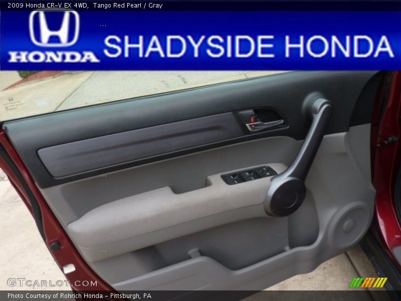 Tango Red Pearl / Gray 2009 Honda CR-V EX 4WD