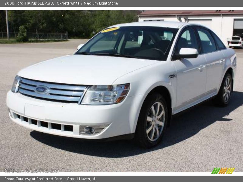 Oxford White / Medium Light Stone 2008 Ford Taurus SEL AWD