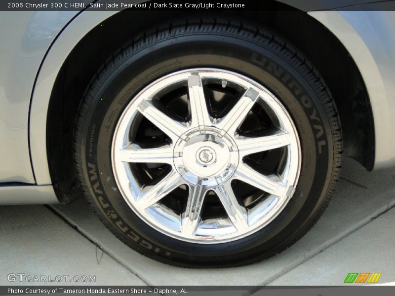 Satin Jade Pearlcoat / Dark Slate Gray/Light Graystone 2006 Chrysler 300 C HEMI