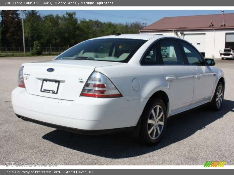Oxford White / Medium Light Stone 2008 Ford Taurus SEL AWD