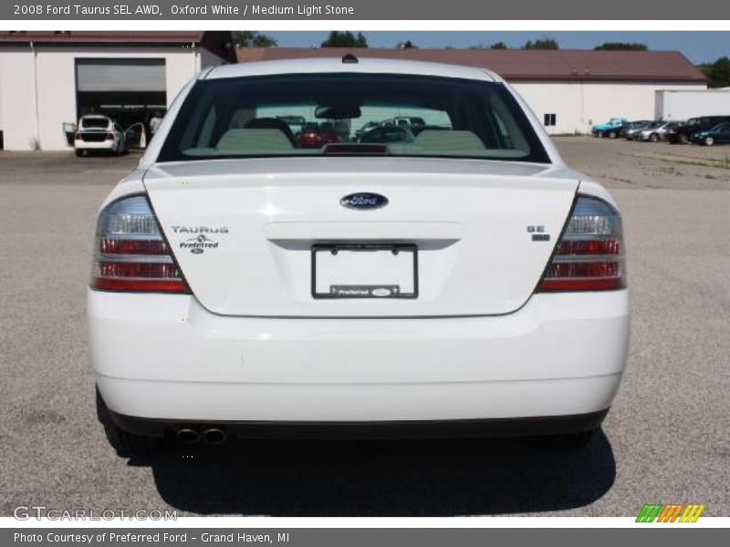 Oxford White / Medium Light Stone 2008 Ford Taurus SEL AWD