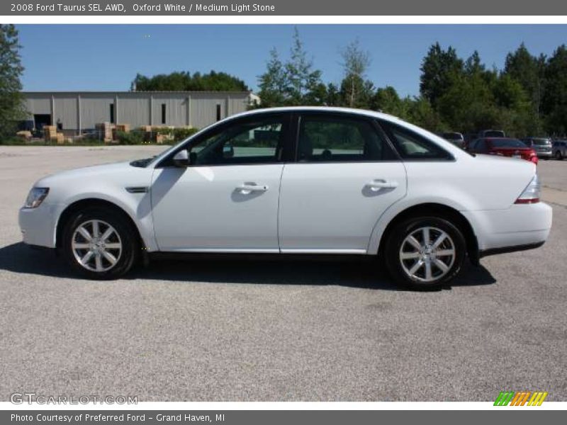 Oxford White / Medium Light Stone 2008 Ford Taurus SEL AWD