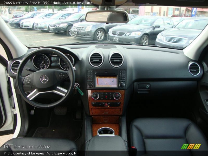 Arctic White / Black 2009 Mercedes-Benz ML 350 4Matic