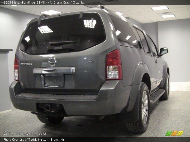 Storm Gray / Graphite 2008 Nissan Pathfinder SE V8 4x4