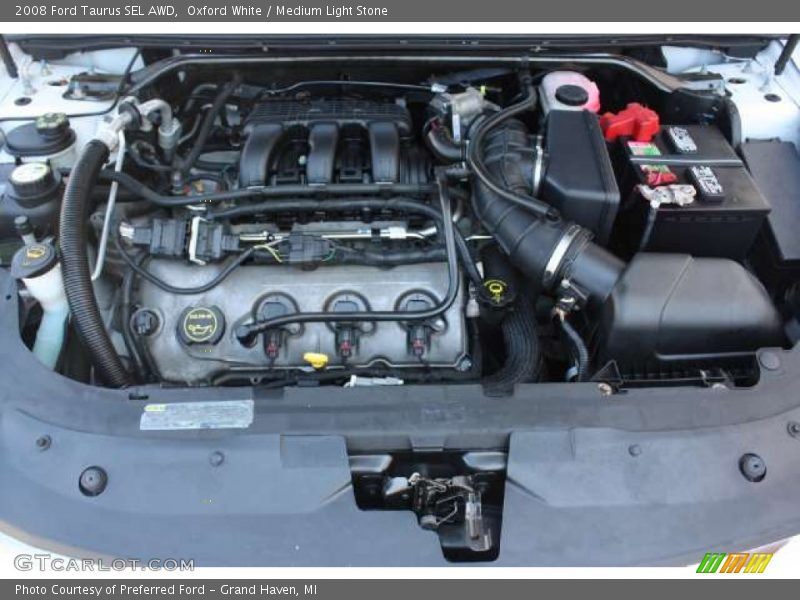 Oxford White / Medium Light Stone 2008 Ford Taurus SEL AWD