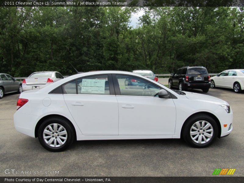 Summit White / Jet Black/Medium Titanium 2011 Chevrolet Cruze LS