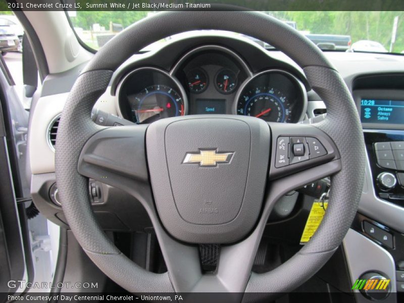 Summit White / Jet Black/Medium Titanium 2011 Chevrolet Cruze LS