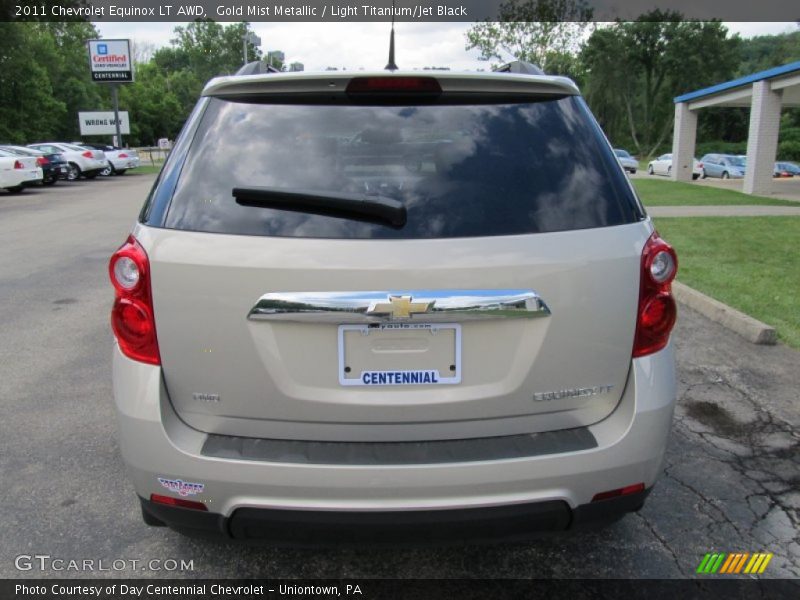 Gold Mist Metallic / Light Titanium/Jet Black 2011 Chevrolet Equinox LT AWD
