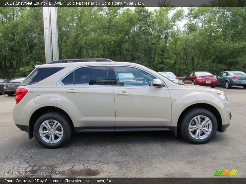 Gold Mist Metallic / Light Titanium/Jet Black 2011 Chevrolet Equinox LT AWD