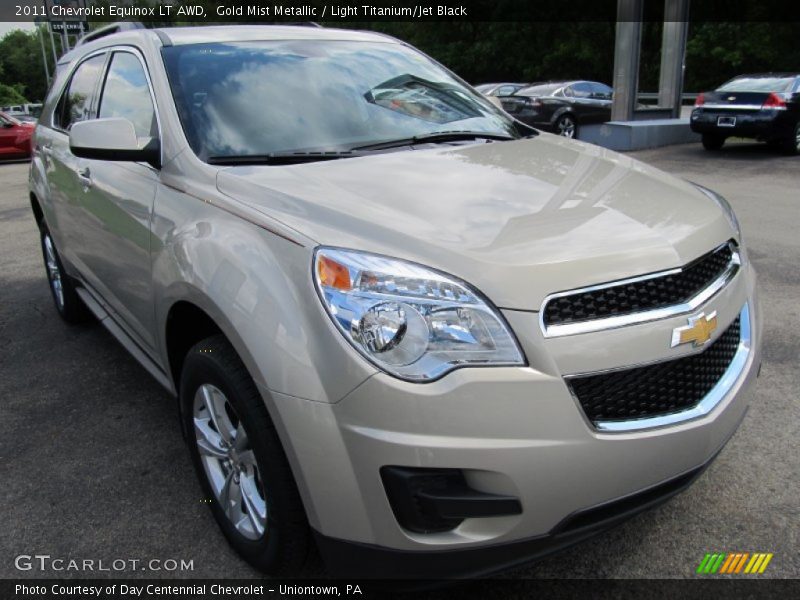 Gold Mist Metallic / Light Titanium/Jet Black 2011 Chevrolet Equinox LT AWD