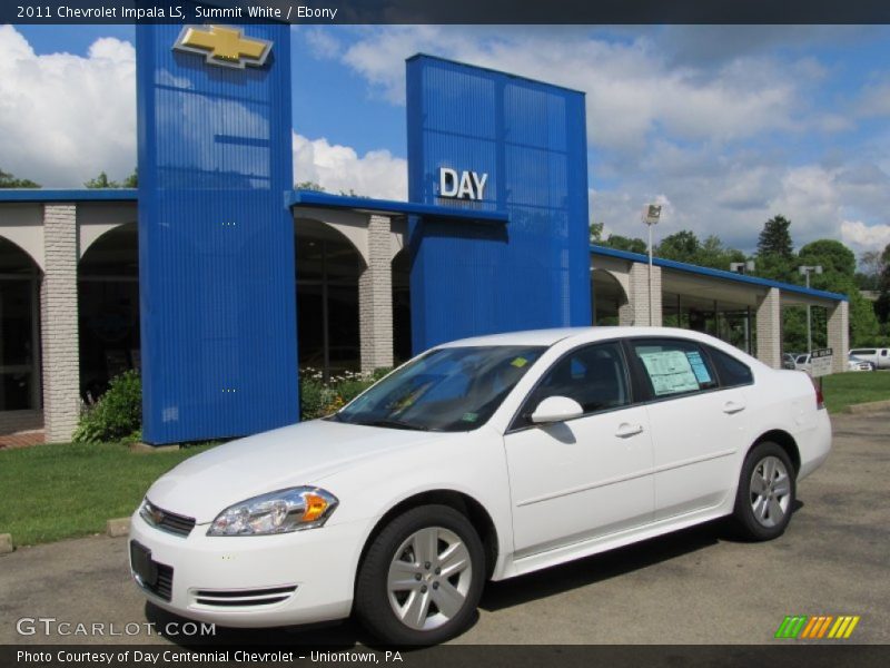 Summit White / Ebony 2011 Chevrolet Impala LS