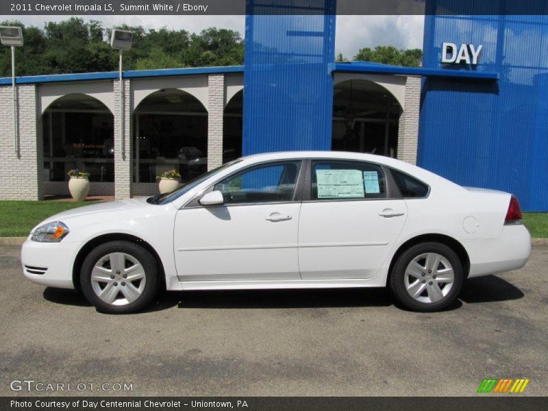 Summit White / Ebony 2011 Chevrolet Impala LS