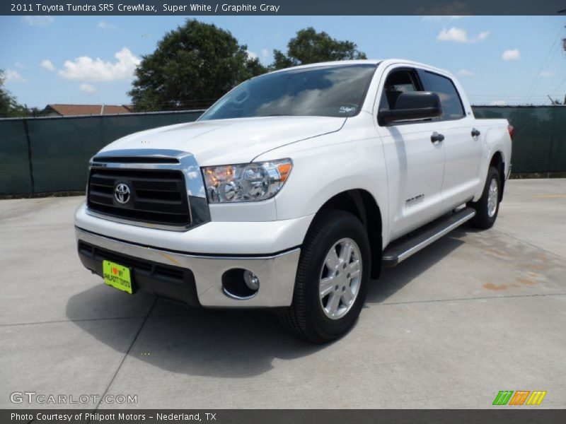 Super White / Graphite Gray 2011 Toyota Tundra SR5 CrewMax