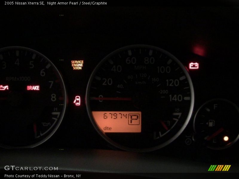 Night Armor Pearl / Steel/Graphite 2005 Nissan Xterra SE