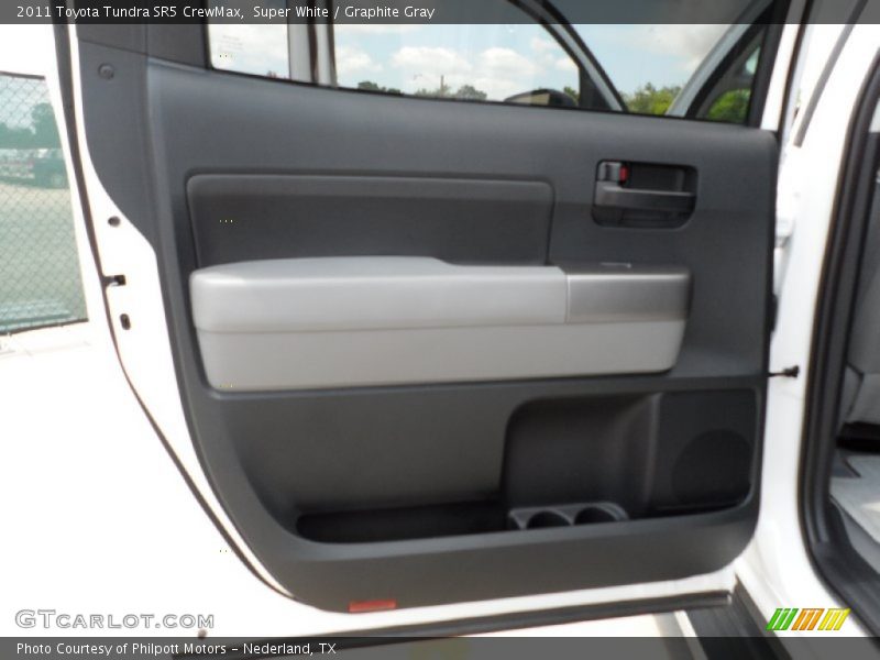 Super White / Graphite Gray 2011 Toyota Tundra SR5 CrewMax