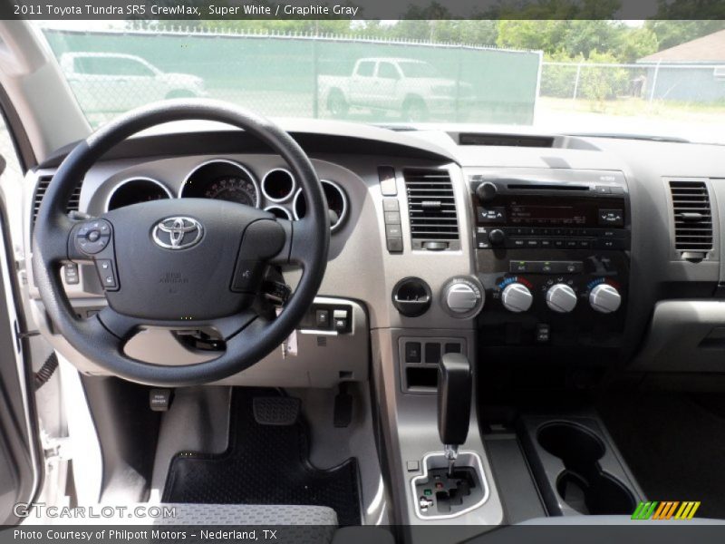Super White / Graphite Gray 2011 Toyota Tundra SR5 CrewMax