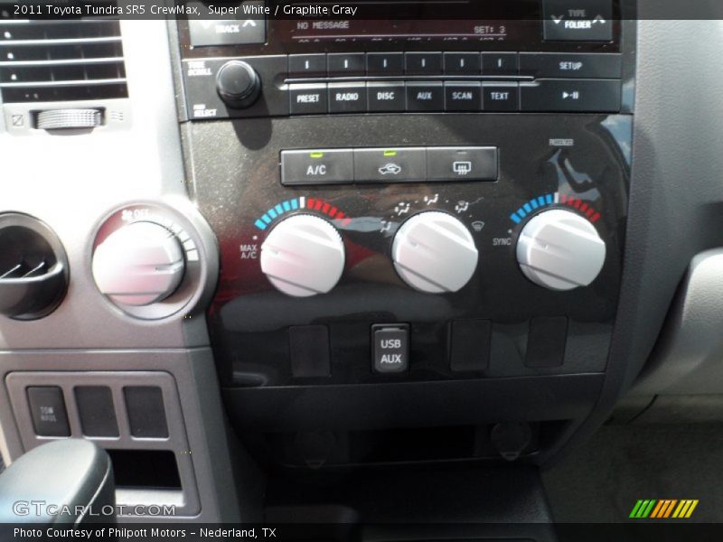 Super White / Graphite Gray 2011 Toyota Tundra SR5 CrewMax