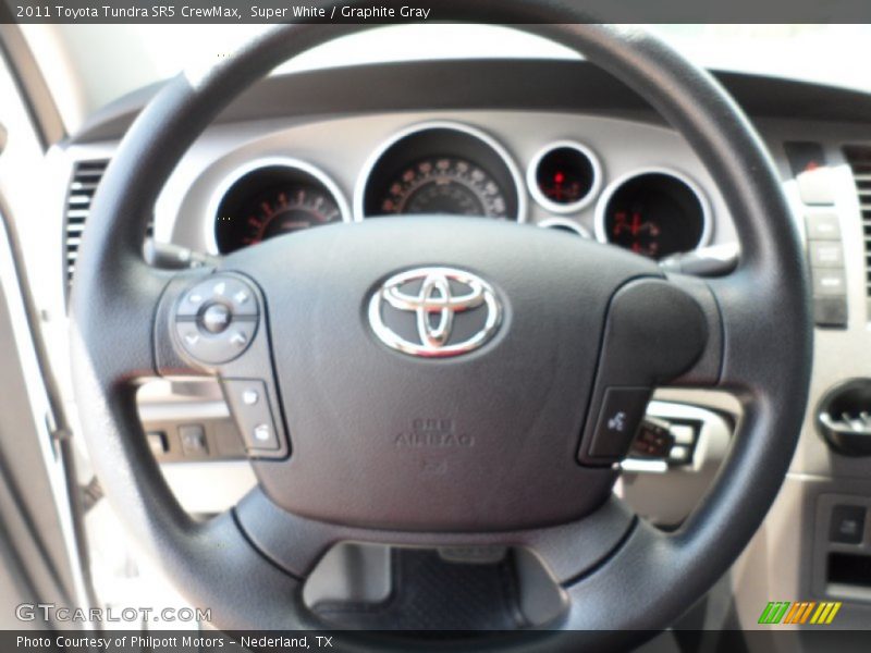 Super White / Graphite Gray 2011 Toyota Tundra SR5 CrewMax