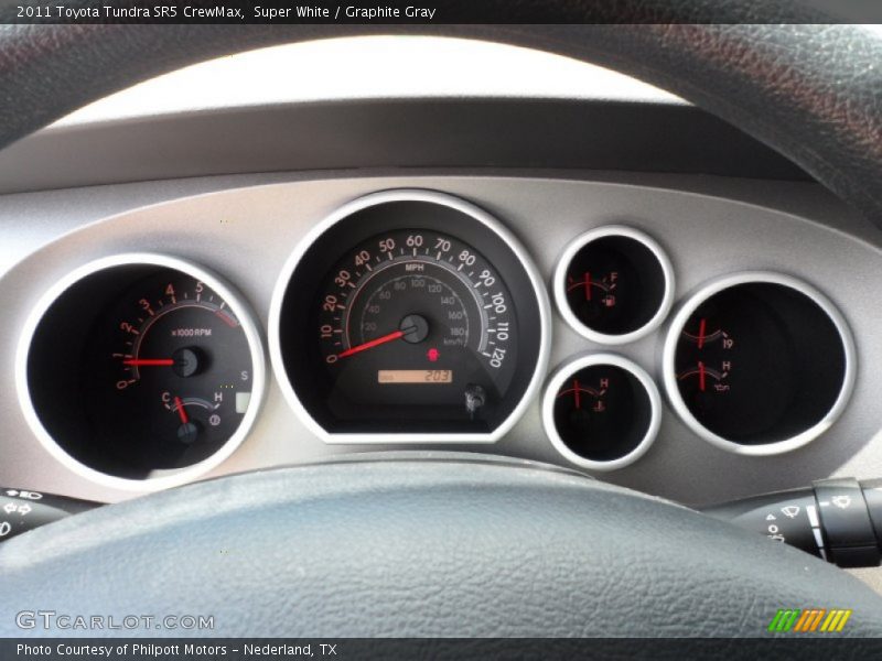 Super White / Graphite Gray 2011 Toyota Tundra SR5 CrewMax