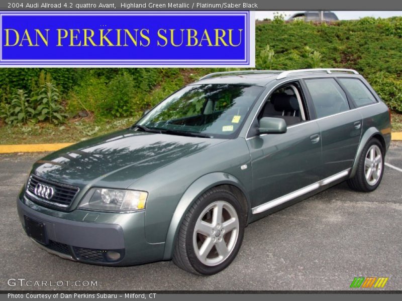 Highland Green Metallic / Platinum/Saber Black 2004 Audi Allroad 4.2 quattro Avant