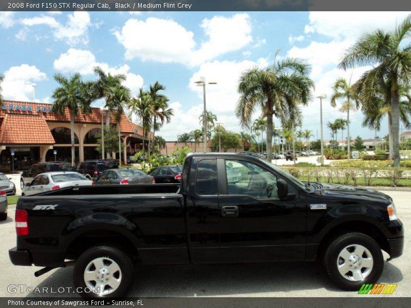 Black / Medium Flint Grey 2008 Ford F150 STX Regular Cab