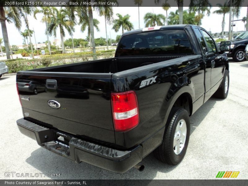 Black / Medium Flint Grey 2008 Ford F150 STX Regular Cab