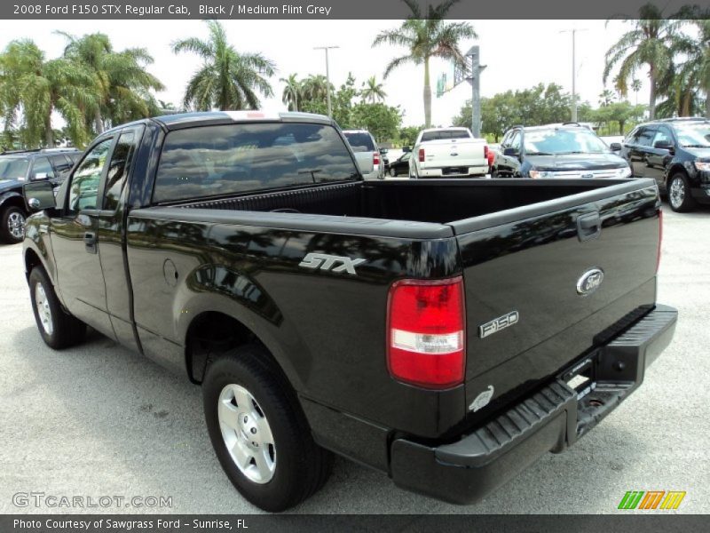 Black / Medium Flint Grey 2008 Ford F150 STX Regular Cab