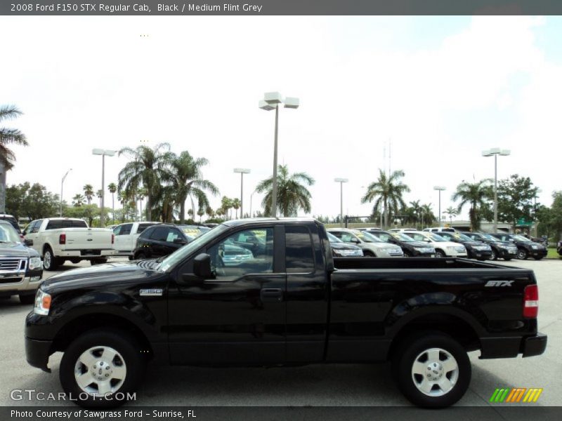 Black / Medium Flint Grey 2008 Ford F150 STX Regular Cab