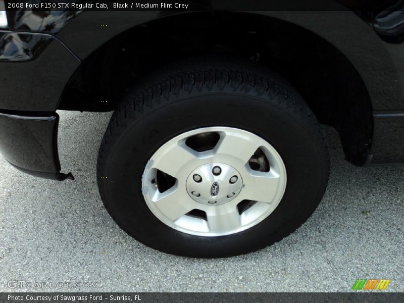 Black / Medium Flint Grey 2008 Ford F150 STX Regular Cab