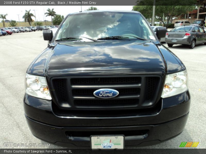 Black / Medium Flint Grey 2008 Ford F150 STX Regular Cab