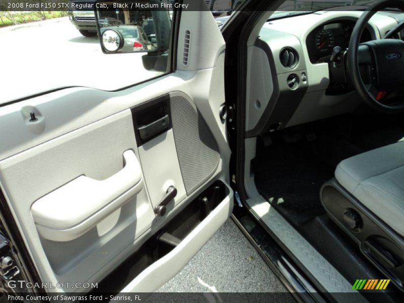 Black / Medium Flint Grey 2008 Ford F150 STX Regular Cab