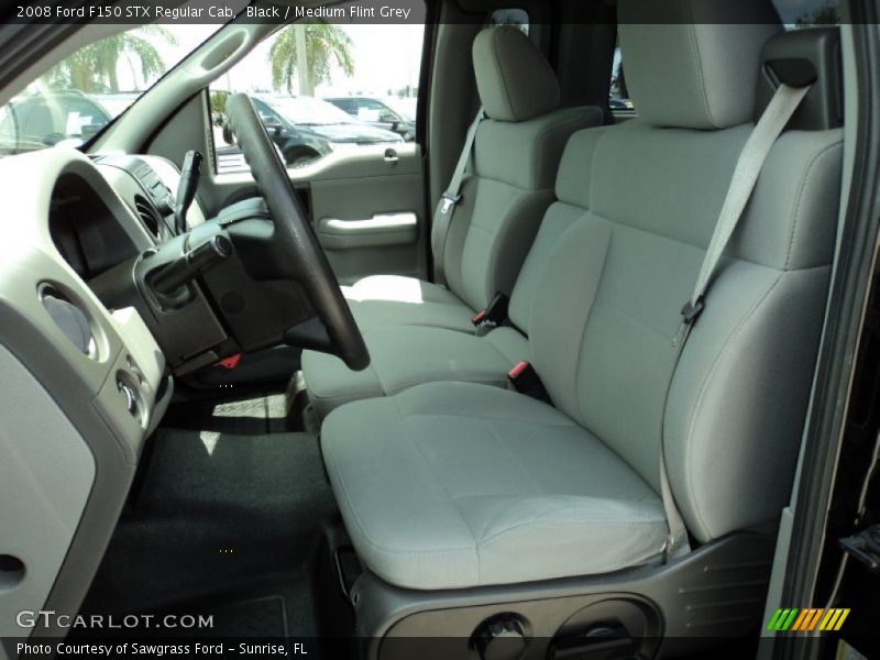 Black / Medium Flint Grey 2008 Ford F150 STX Regular Cab