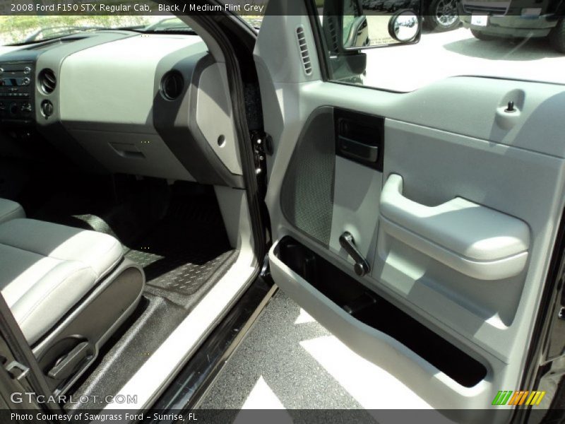 Black / Medium Flint Grey 2008 Ford F150 STX Regular Cab