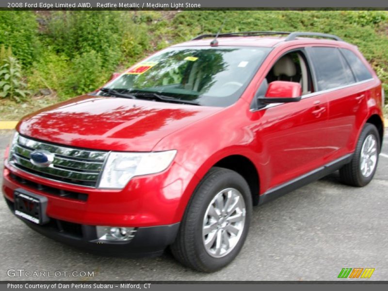 Redfire Metallic / Medium Light Stone 2008 Ford Edge Limited AWD