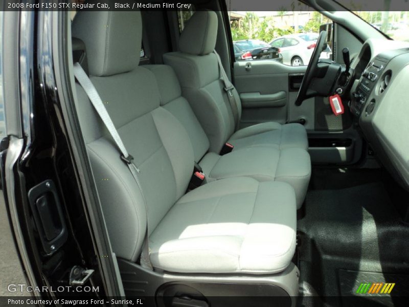 Black / Medium Flint Grey 2008 Ford F150 STX Regular Cab
