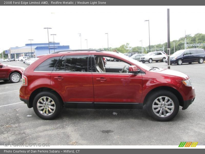 Redfire Metallic / Medium Light Stone 2008 Ford Edge Limited AWD