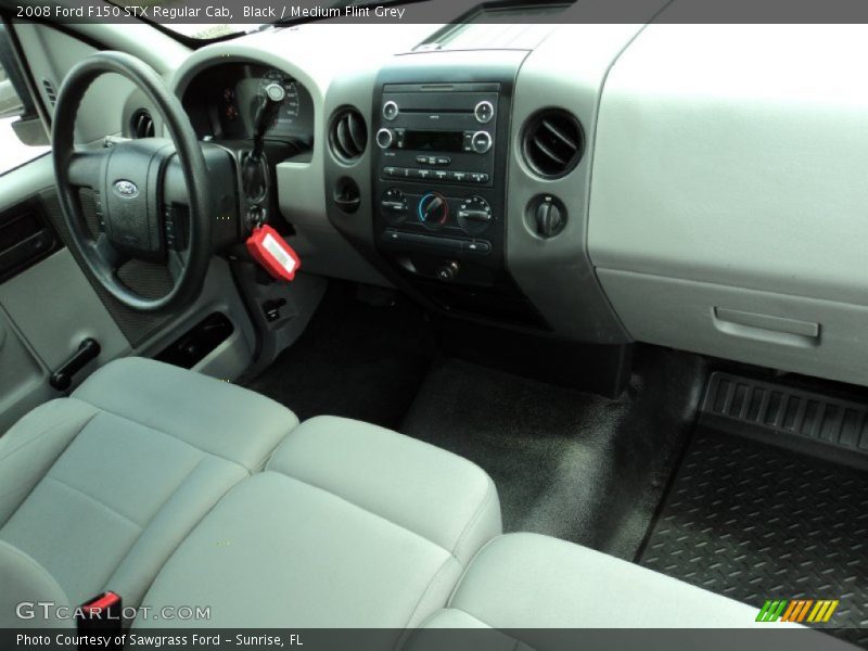 Black / Medium Flint Grey 2008 Ford F150 STX Regular Cab