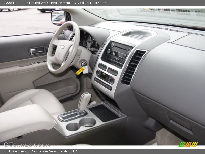 Redfire Metallic / Medium Light Stone 2008 Ford Edge Limited AWD