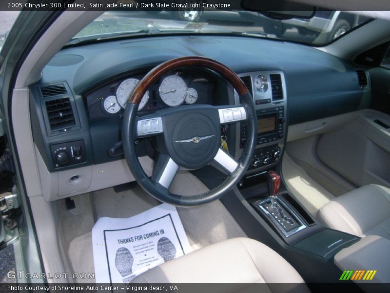 Satin Jade Pearl / Dark Slate Gray/Light Graystone 2005 Chrysler 300 Limited