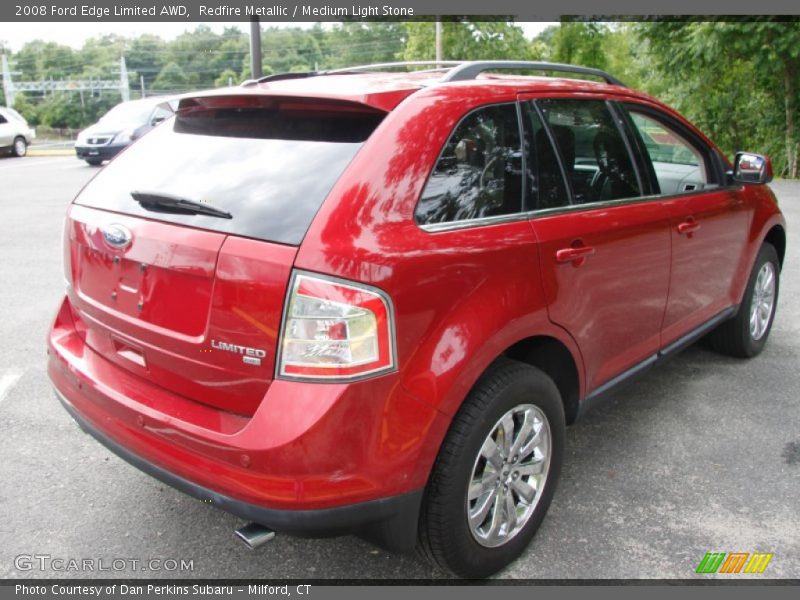 Redfire Metallic / Medium Light Stone 2008 Ford Edge Limited AWD