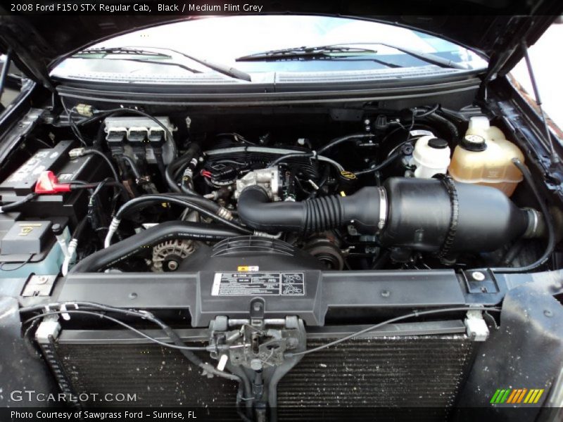 Black / Medium Flint Grey 2008 Ford F150 STX Regular Cab