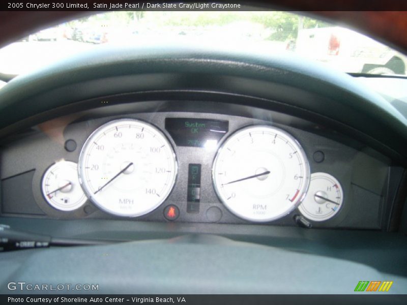 Satin Jade Pearl / Dark Slate Gray/Light Graystone 2005 Chrysler 300 Limited