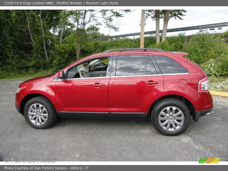 Redfire Metallic / Medium Light Stone 2008 Ford Edge Limited AWD