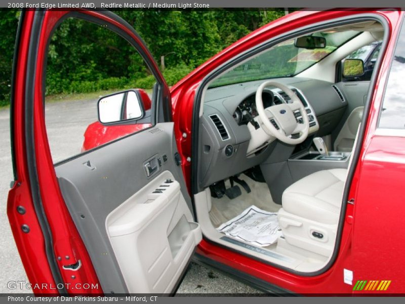 Redfire Metallic / Medium Light Stone 2008 Ford Edge Limited AWD