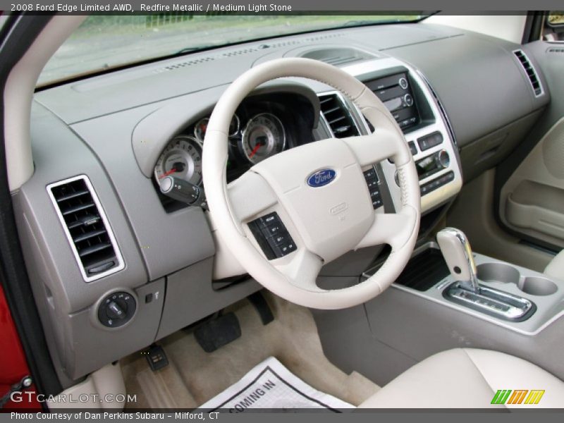Redfire Metallic / Medium Light Stone 2008 Ford Edge Limited AWD