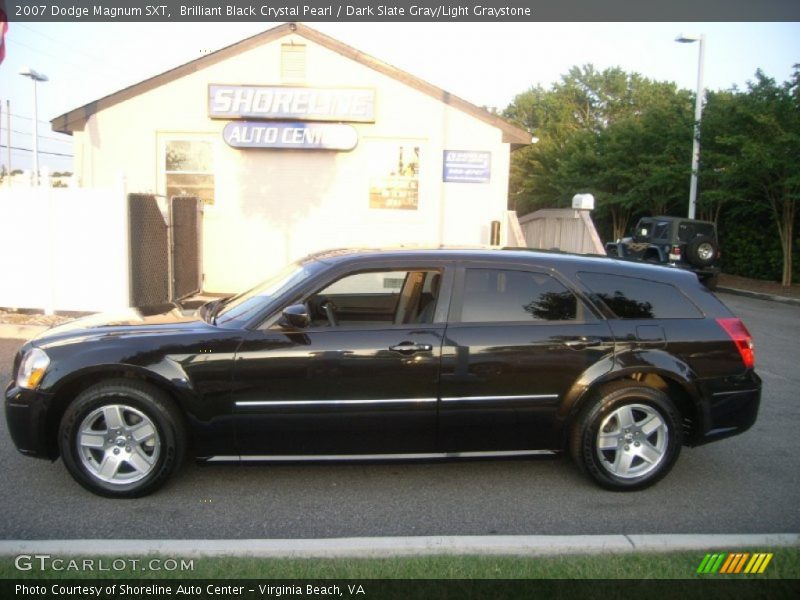 Brilliant Black Crystal Pearl / Dark Slate Gray/Light Graystone 2007 Dodge Magnum SXT