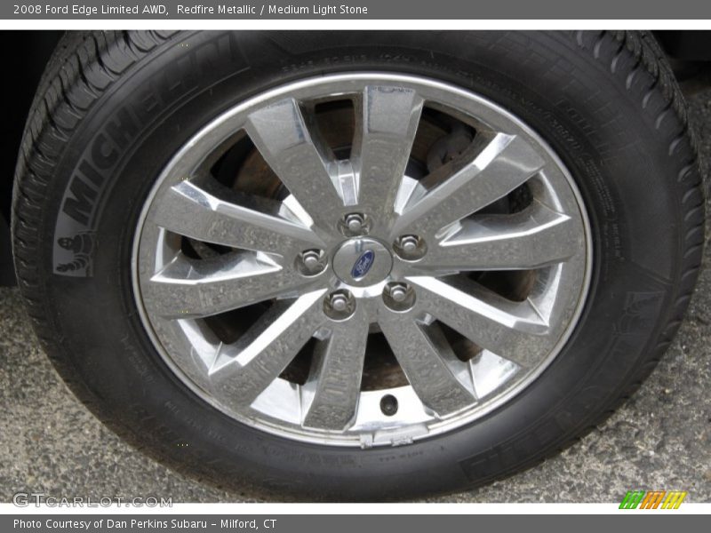 Redfire Metallic / Medium Light Stone 2008 Ford Edge Limited AWD