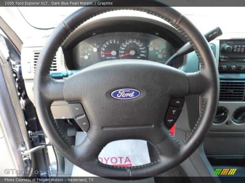 Dark Blue Pearl Metallic / Graphite 2005 Ford Explorer XLT